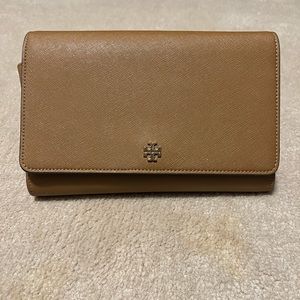 Tory Burch wallet on a chain